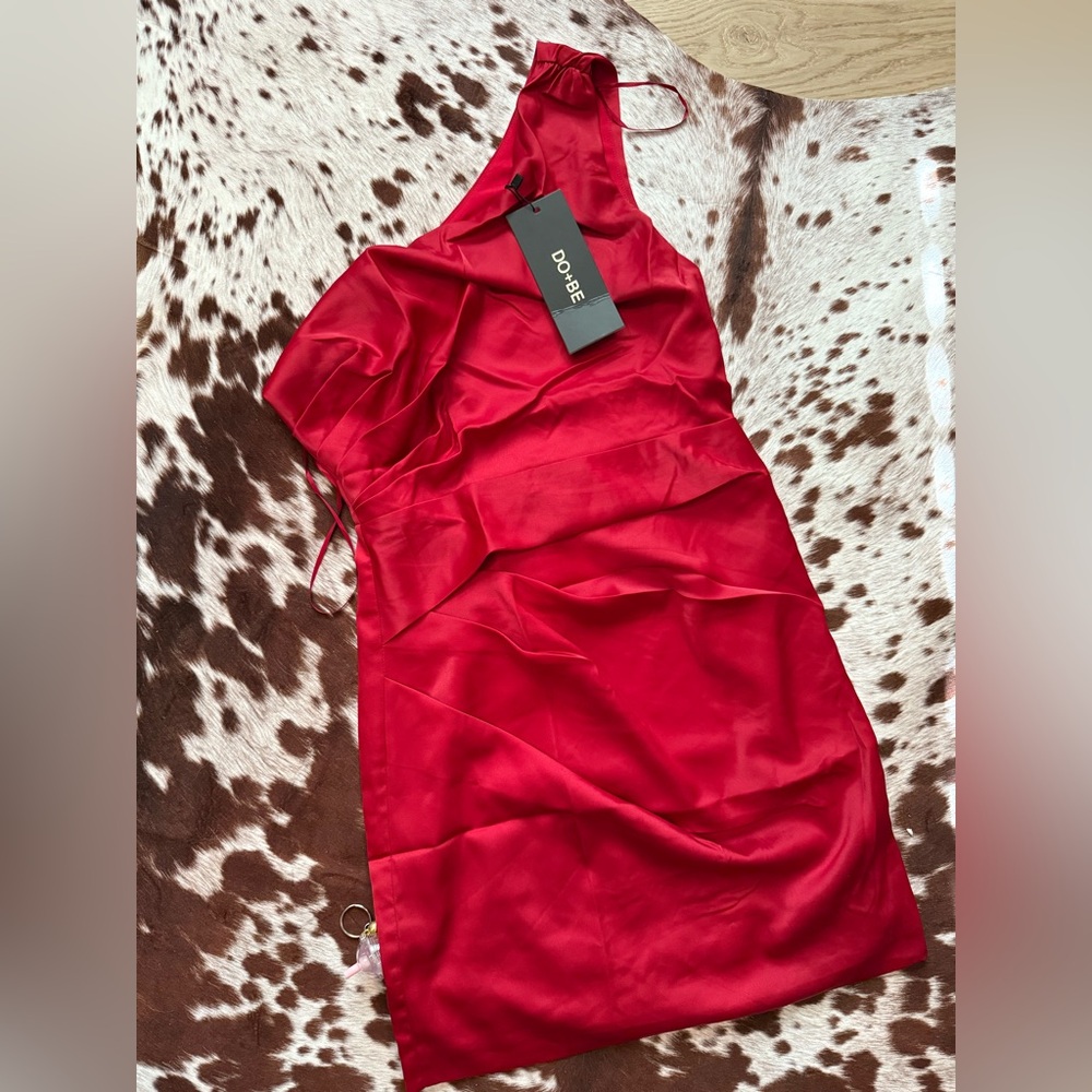 Red Satin Dress